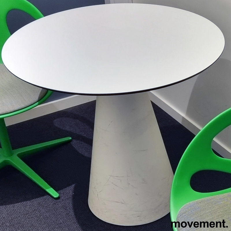 Container Ø=80cm Hvit plate med