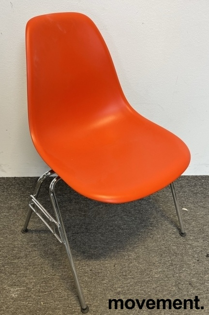 Eames Plastic Side Chair DSS Rød,