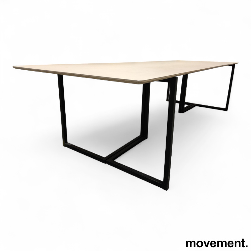 Møtebord 300x100cm Beige linoleum, - 1 / 2