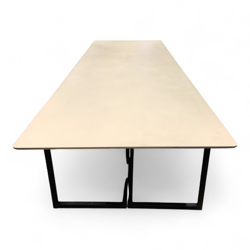 Møtebord 300x100cm Beige linoleum,