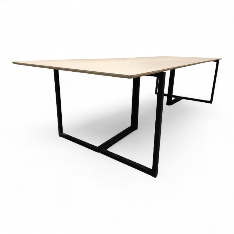 Møtebord 300x100cm Beige linoleum,