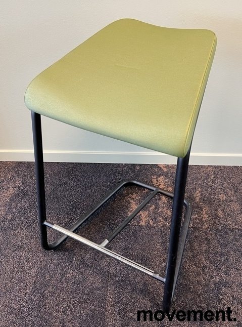 Stk. 11 Add barkrakk 63cm SH Grønt stoff sortlakkert metall, Pent brukt Lammhults 1.
