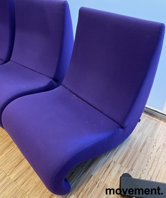 Amoebe loungestol Lilla stoff, Pent