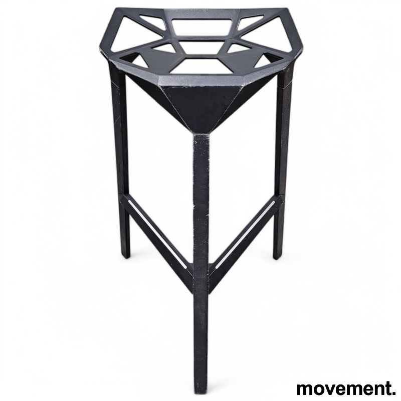 Stool one barstol 77cm Sort, Pent - 2 / 3