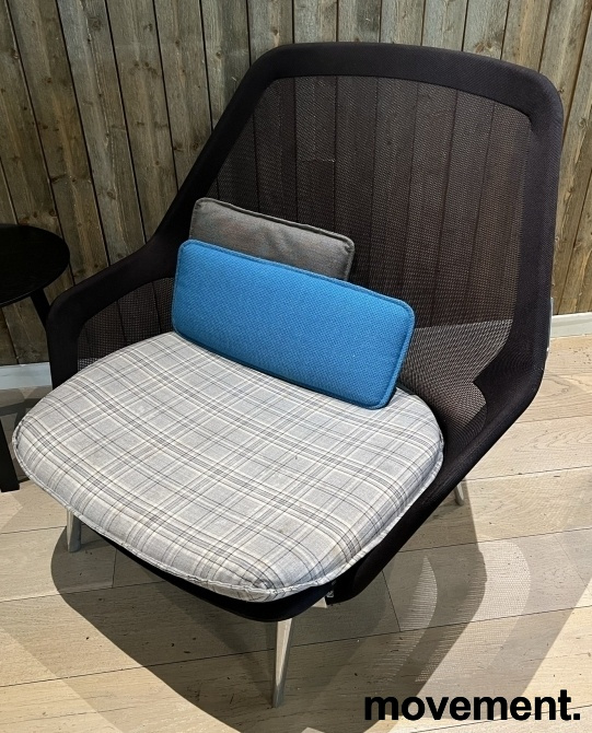 Slow chair Knit Sort mesh, rutete - 1 / 3