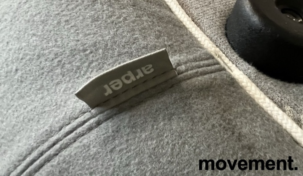 Pix puff Ø=137cm Grått stoff, Pent - 2 / 2