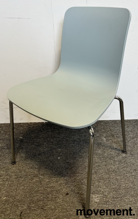 Hal Tube Lys blå, ben i krom, Pent