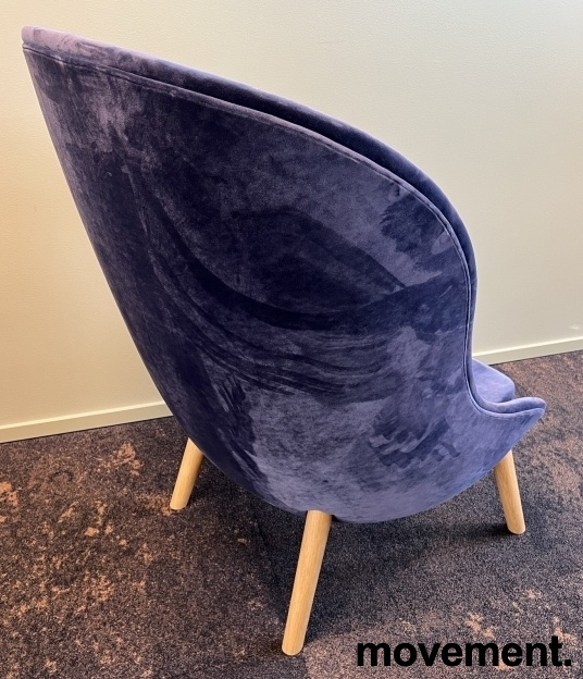 Hyg High Lounge Chair Oak Blålilla - 2 / 2