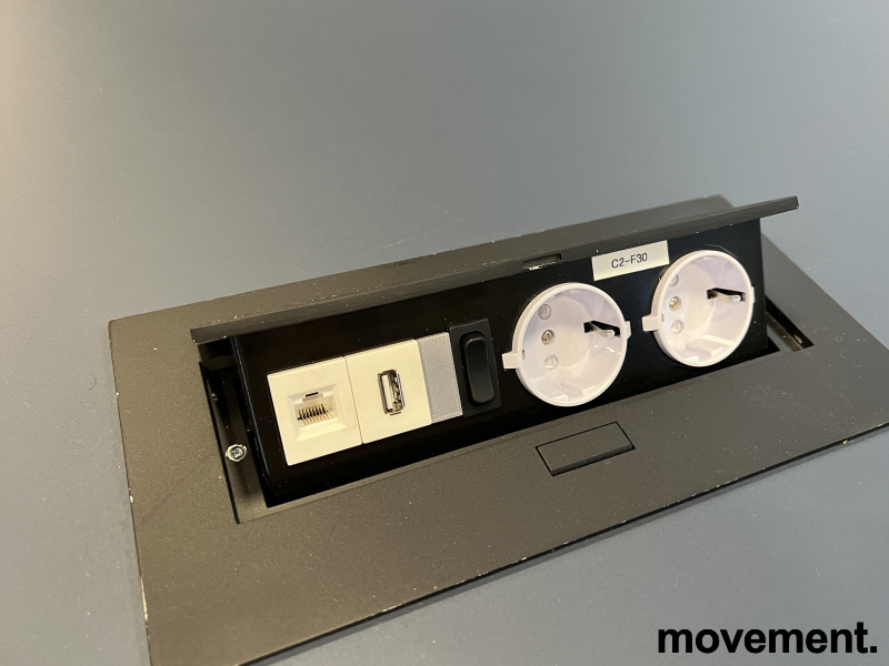 Prosjektbord med skjerm, 370x110cm, - 5 / 6