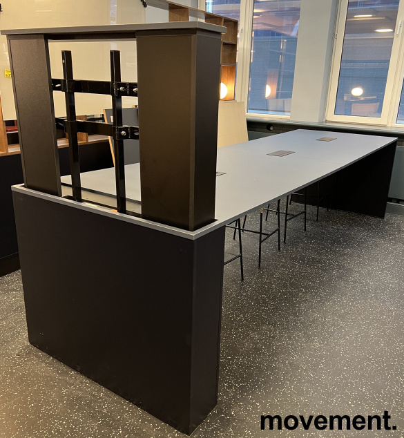 Prosjektbord med skjerm, 370x110cm,