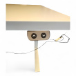 Tellus hevsenkbord 160x80cm Hvit, - 3 / 3