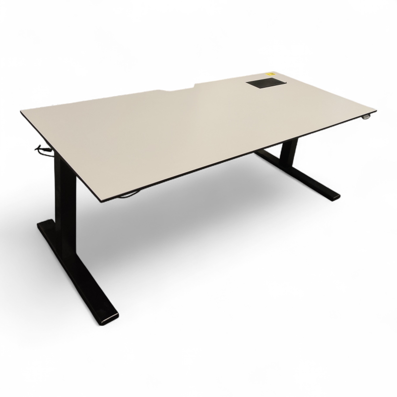 Tellus 180x80cm Hvit plate med sort