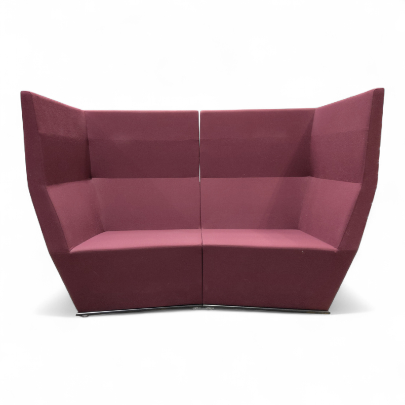 Area 3-seter alkovesofa Lilla stoff