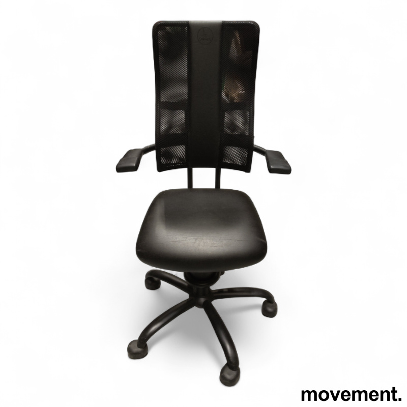 Hacker Sort kunstskinn (Renna), - 1 / 2