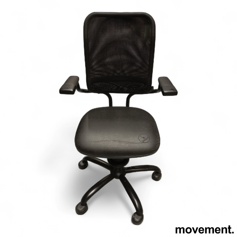 Ergonomic Sort kunstskinn (Renna), - 1 / 2