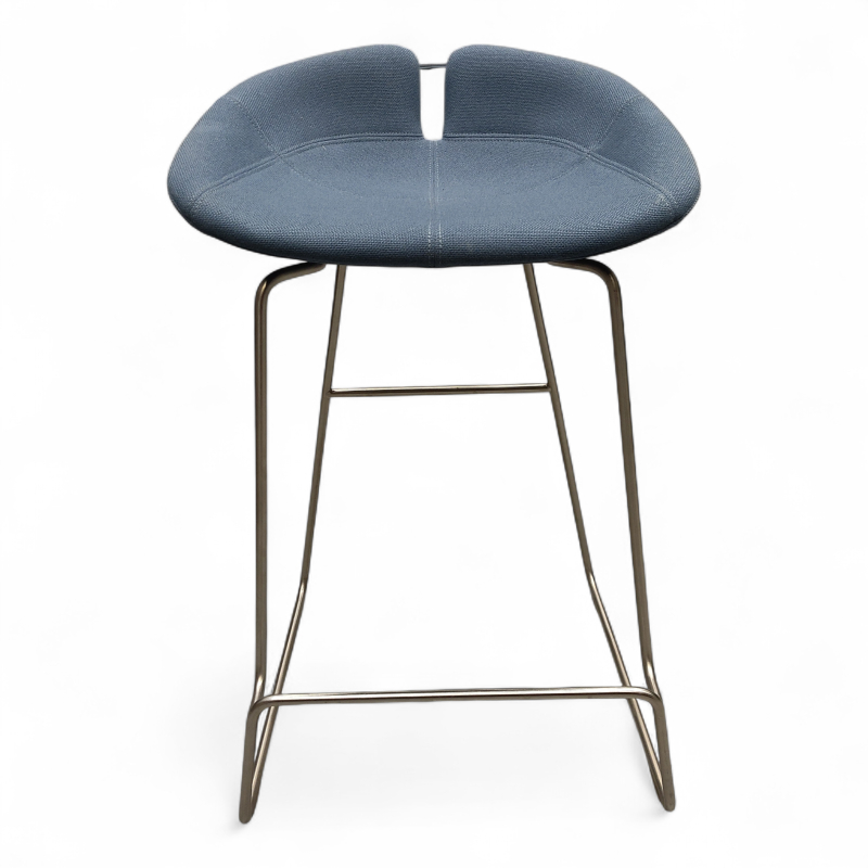 Fjord bar stool low 64cm Blått