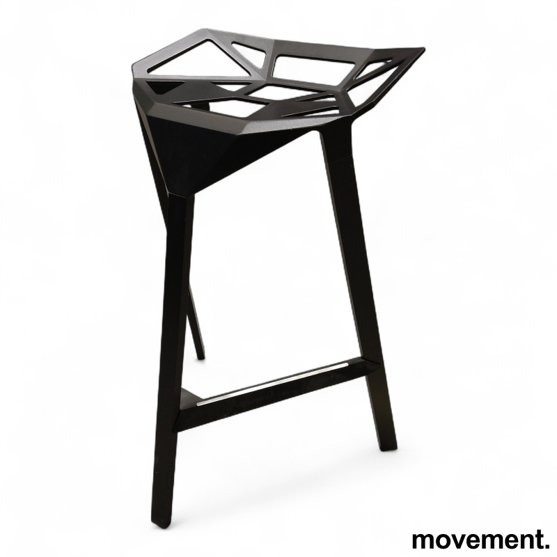 Stool one barstol 67cm Sort, Pent - 1 / 3