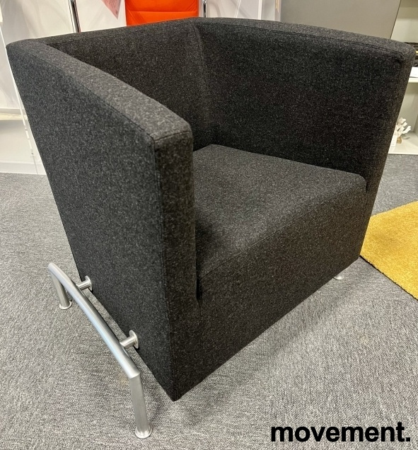 Stk. 1 Cox Club Sortmelert stoff (Nevotex Wooly Black), Upcycled ForaForm 6.