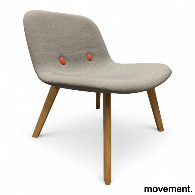 Eyes Wood Lounge EJ-3-U Grått stoff - 1 / 3