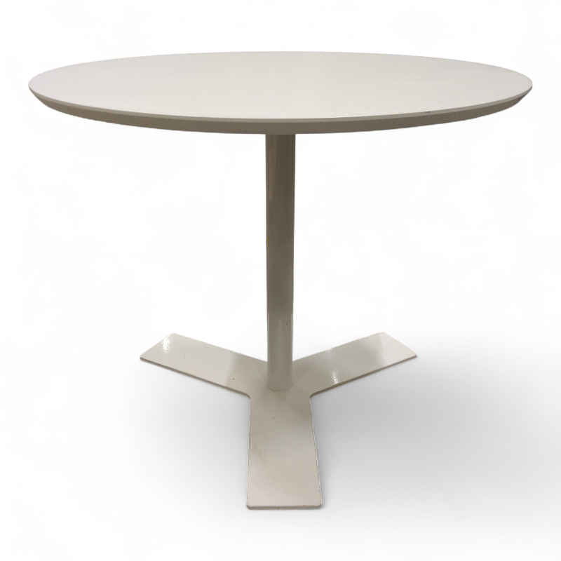 Column Ø=90cm Hvit laminat,