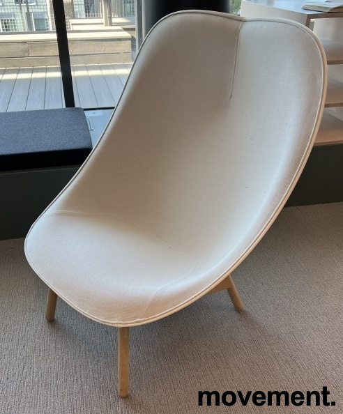 Uchiwa Lyst grått stoff, ben i eik, - 1 / 2