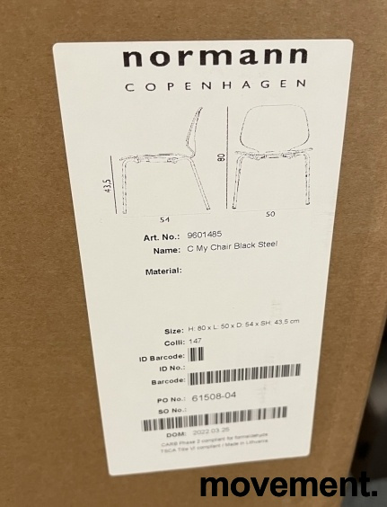 My Chair Grålakkert eikefiner, sort - 3 / 3