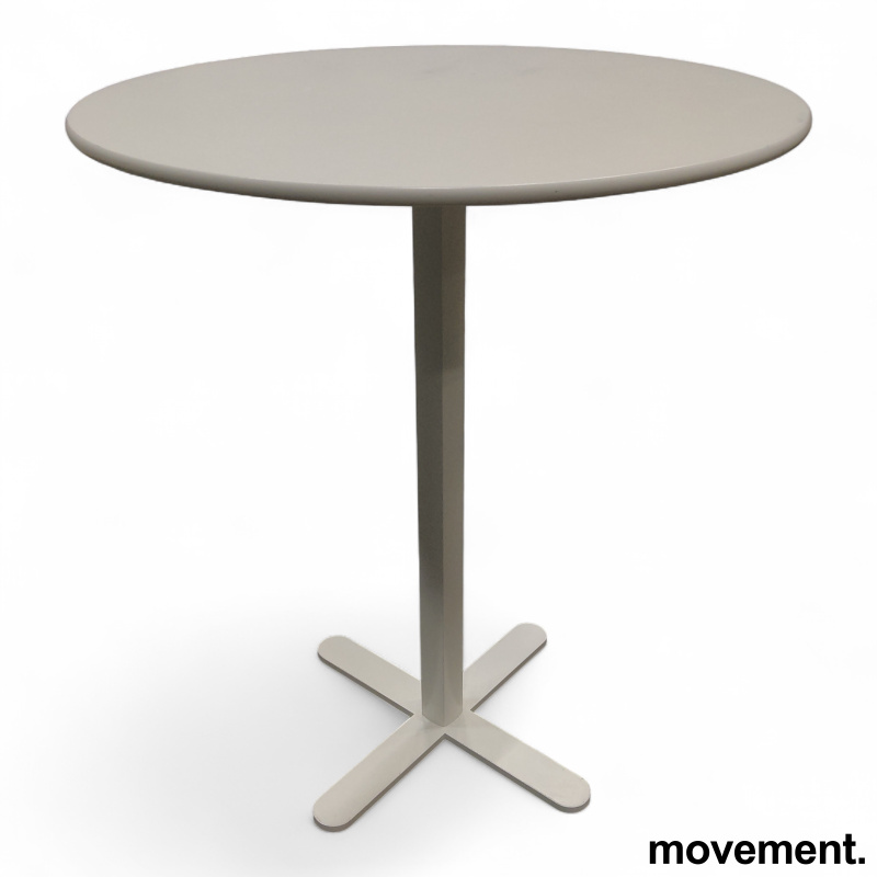 Multi bord Ø=60cm Hvit, smal fot,