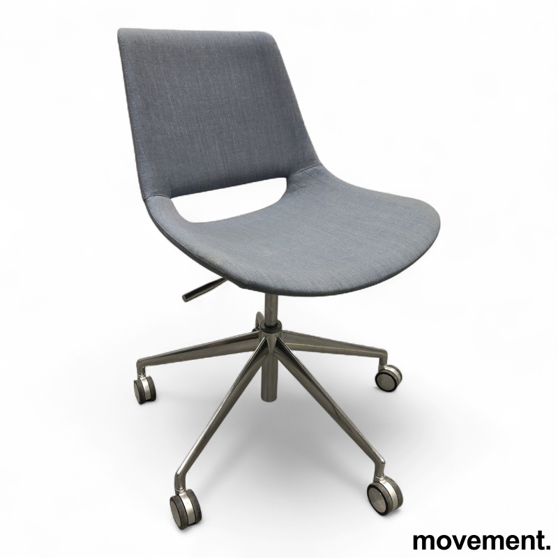 Palm på hjul Blått stoff (Kvadrat - 1 / 3