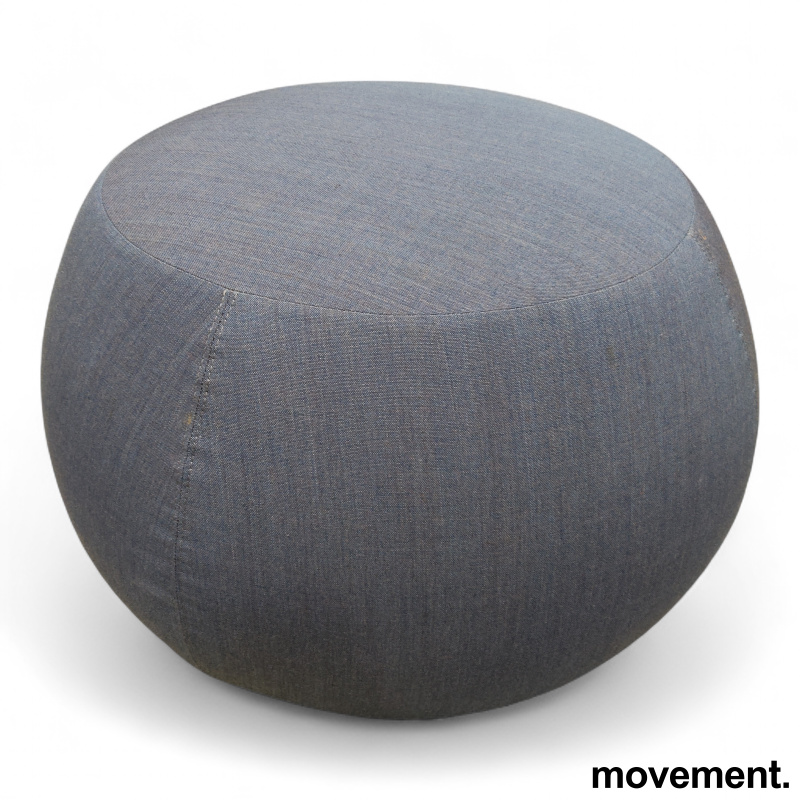 Pix puff Ø=67cm Blått stoff - 2 / 2