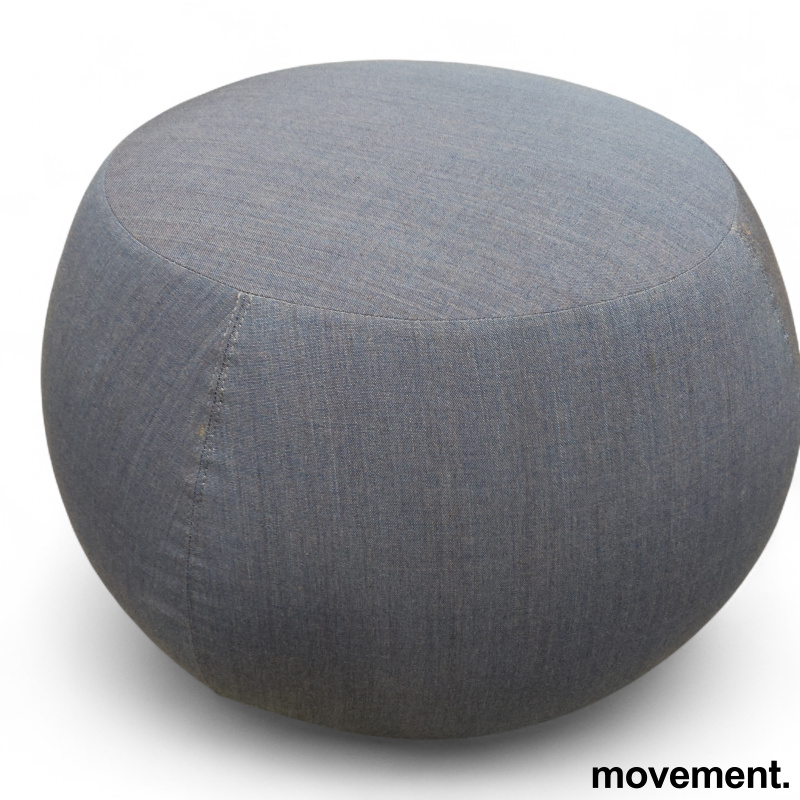Pix puff Ø=67cm Blått stoff - 1 / 2