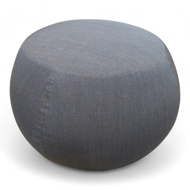 Pix puff Ø=67cm Blått stoff