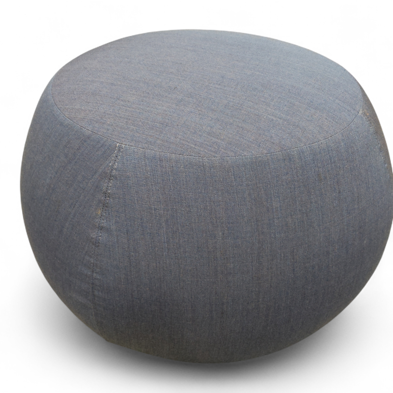 Pix puff Ø=67cm Blått stoff