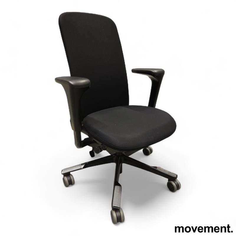 Sofi 7300, slideback armlene Sort - 1 / 2