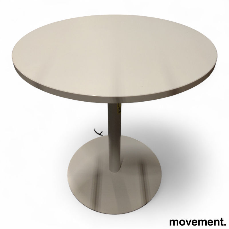 Kafebord Ø=70cm Hvit, Pent brukt