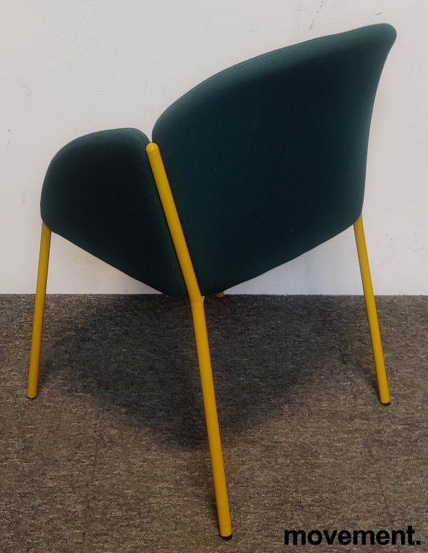 Andrea Grønt stoff, gul-lakkerte - 2 / 3