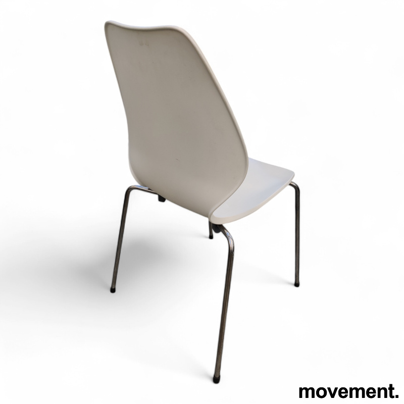 City plast, 4 ben Hvit plast, ben i - 3 / 3