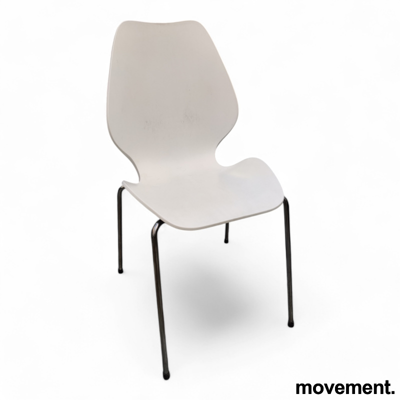 City plast, 4 ben Hvit plast, ben i - 1 / 3