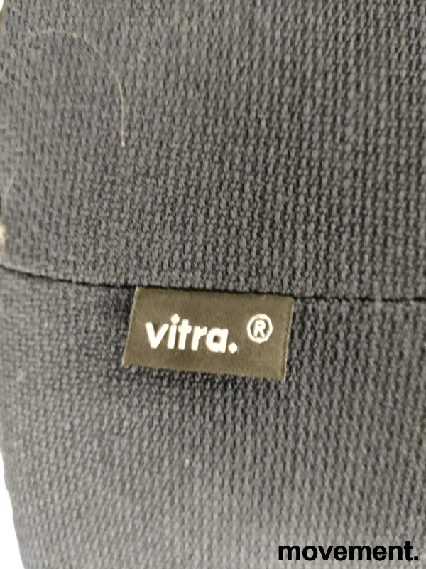 Visiona puff Ø42 Mørkt blått stoff, - 2 / 2