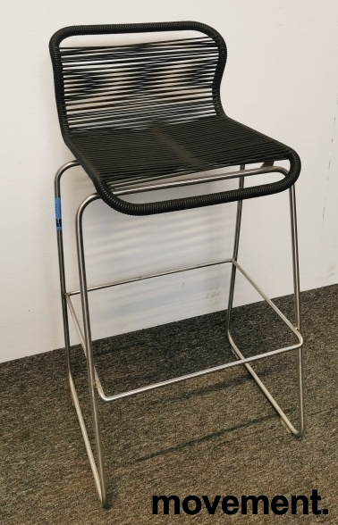 Panton One barstol 75cm Sort, - 1 / 2