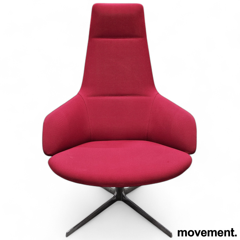 Aston lounge chair  Rosa stoff, - 2 / 3