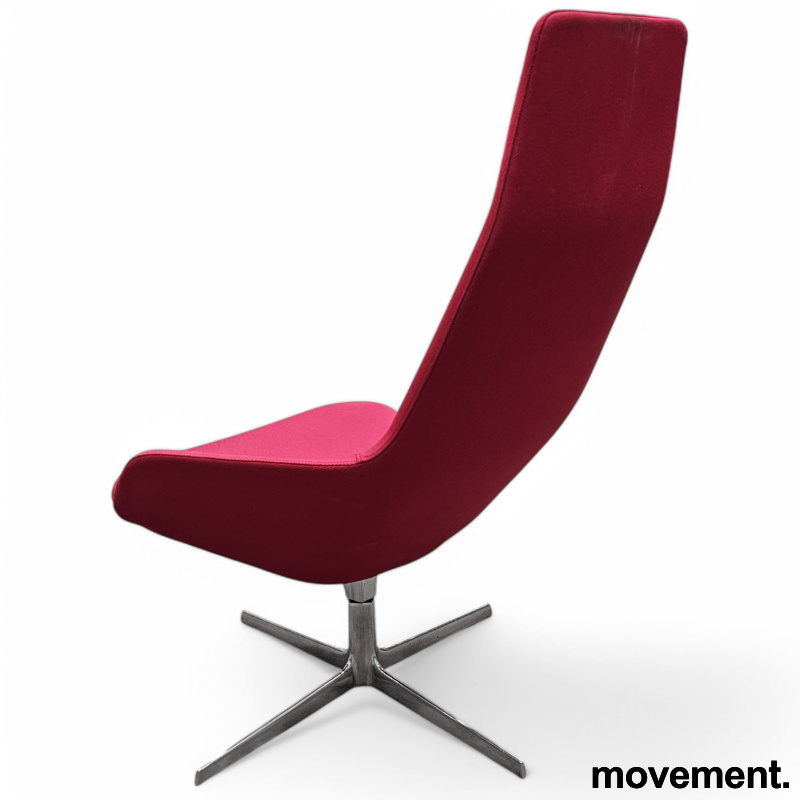 Aston lounge chair  Rosa stoff, - 3 / 3