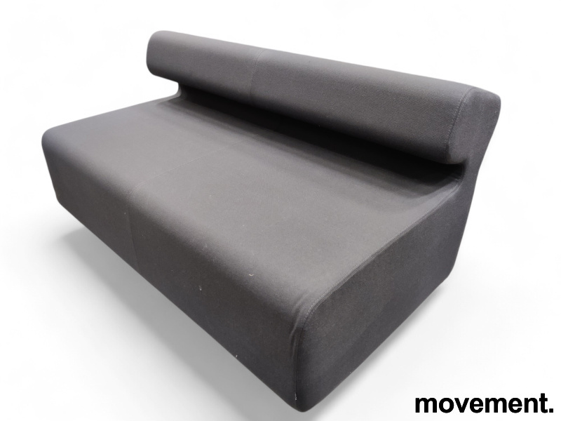 Up 2-seter Mørkt grått stoff - 4 / 5