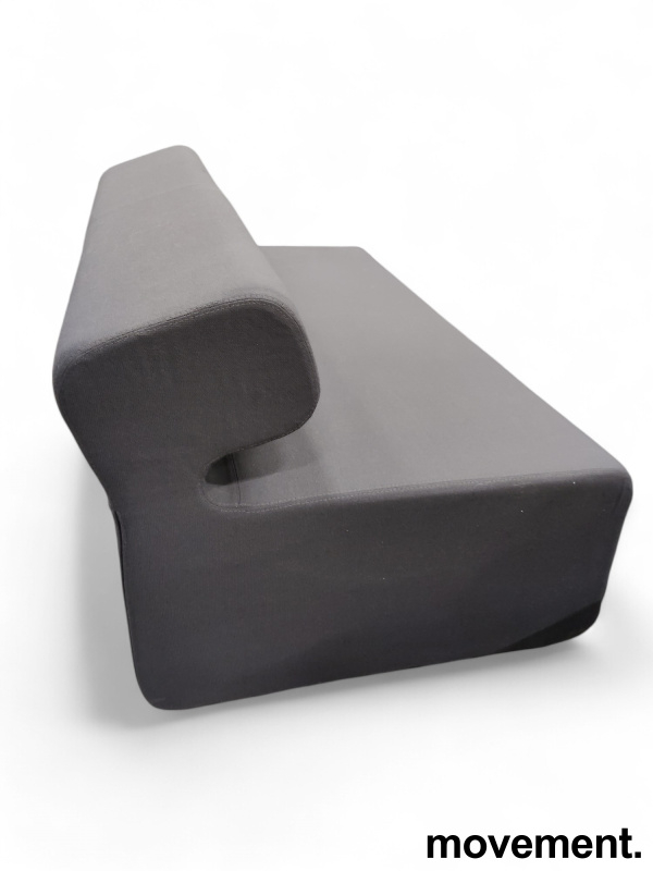 Up 2-seter Mørkt grått stoff