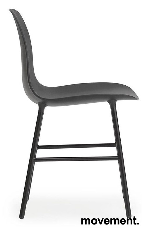 Form Chair metal Sort, Ubrukt - 3 / 5