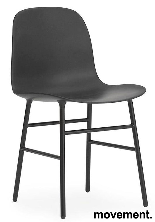 Form Chair metal Sort, Ubrukt - 1 / 5