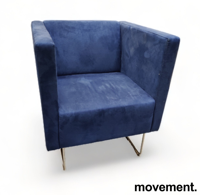 Pivot lenestol 69cm Blått stoff,