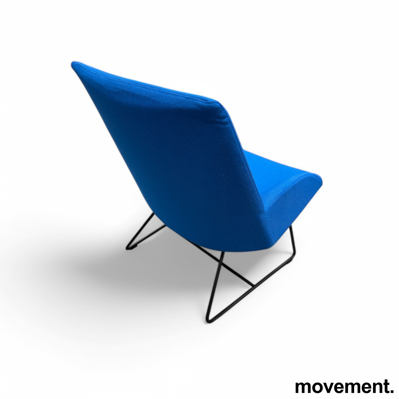 Size loungestol Blått stoff(Kvadrat