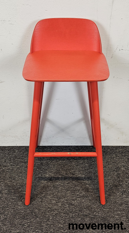 Nerd barstol 75cm Rødorange, Pent - 3 / 5