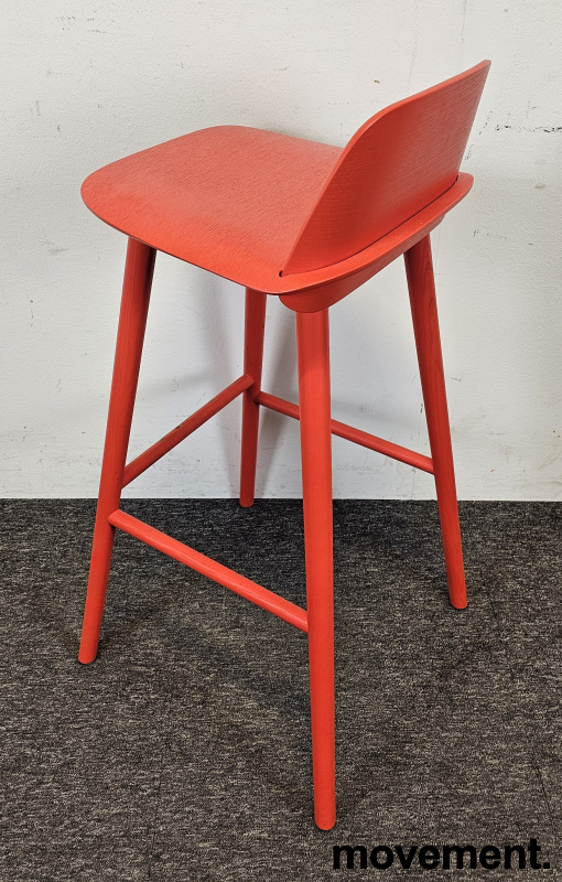 Nerd barstol 75cm Rødorange, Pent - 5 / 5