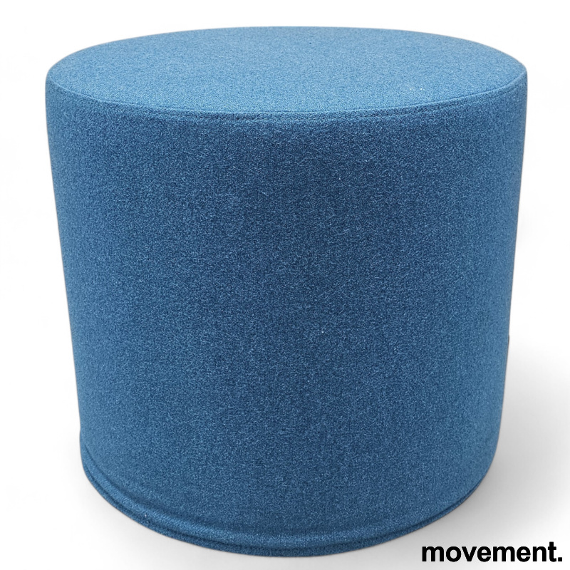 Drum pouf small Blått stoff, Pent - 1 / 2